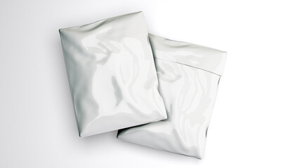 White sachet pack