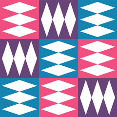 Obraz premium Ethnic Folk Pattern Background with Traditional Geometric Tribal Motifs and Warm Earthy Tones. Illustration art. Vector