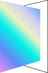 Rectangle, Door, Window, frame, line, neon, gradient, color, colorful, rainbow, modern, graphic, design, vector, black, shape