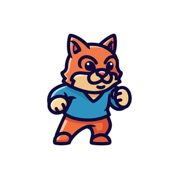 A cartoon squirrel wearing glasses and casual attire standing in a friendly pose, appearing relaxed and approachable, vector illustration.