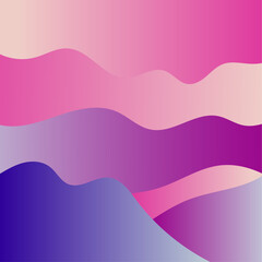 Abstract pink background with flowing wavy lines and modern vector design