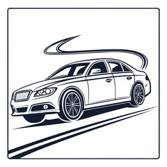 Fototapeta premium car vector illustration. eps