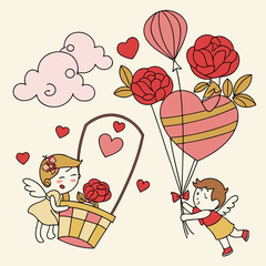 greeting card with flowers