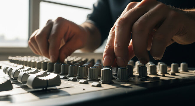 Analog Dial Calibration In Dusty Studio Light