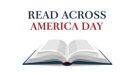 Read Across America Day - Open Book Symbolizing Literacy and Education.