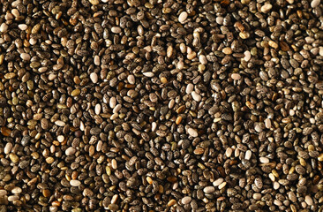 chia seeds texture. healthy food background