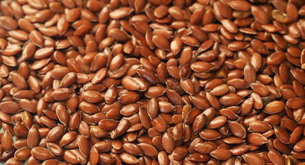 flax texture. linseed background macro