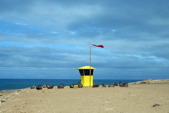 Wachturm am Strand, La Pared, Fuerteventura