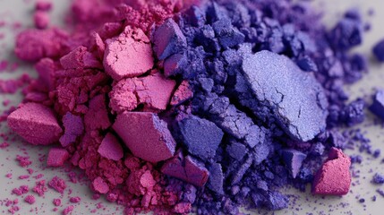 Vibrant Pink and Purple Crushed Powder for Artistic Creations