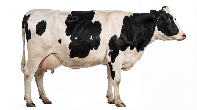 Black and white Holstein cow