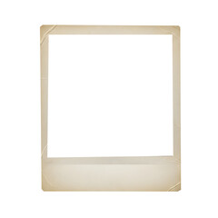 Obraz premium Cream Colored Square Frame isolated on a transparent background