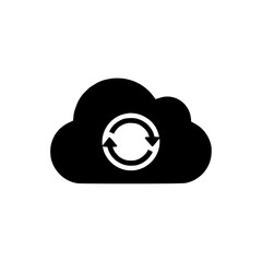 Cloud Sync Process Vector Icon