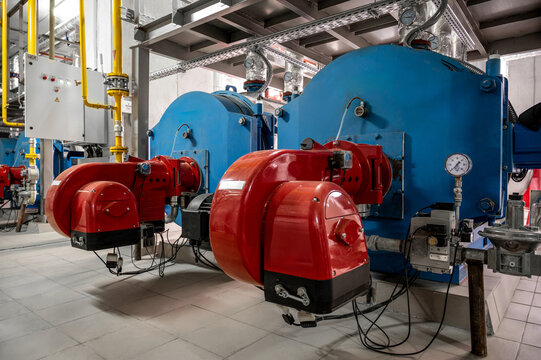 Industrial heating system in a modern facility