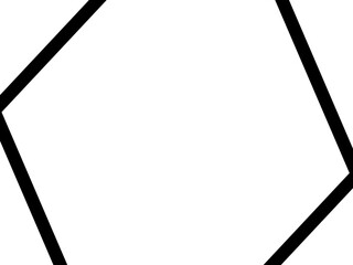 Obraz premium Abstract Black Geometric Corner Border Template