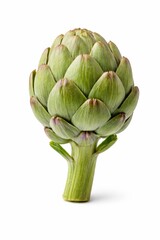 Obraz premium Isolated Artichoke Close-Up: Fresh, Healthy, and Ready to Eat