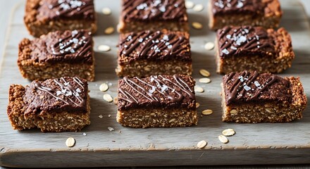 Chocolate Brownies with Sesame Seeds.
