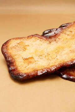 Traditional coca de vidre pastry from artisanal bakery