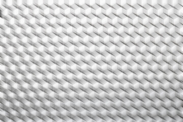 Textured surface showing white 3D hexagonal patterns in a modern design used for walls or decor at a contemporary space