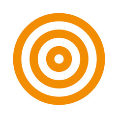 target icon, target symbol isolated on transparent background