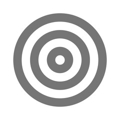 target icon, target symbol isolated on transparent background