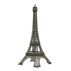 Elegant monochrome illustration of the iconic eiffel tower in paris isolated on transparent background