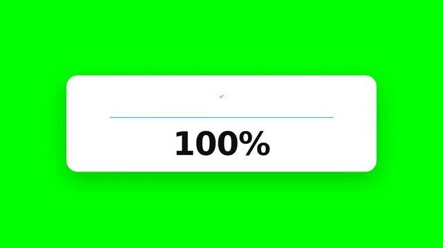 A progress bar displaying completion against a bright green background, emphasizing efficiency
