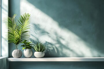 Indoor plant shelf arrangement eco friendly home design image