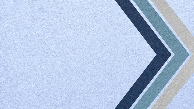 Light blue paper texture background with gray chevron corner stripes and copy space for banner, presentation, template