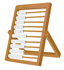 Kids counting frame. vector illustration