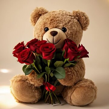 ositos, juguete, osito, caf&eacute;, animal, blando, aislada, amor, lleno, regalo, infancia, sentada, felpa, ni&ntilde;o, pelaje, objeto, beb&eacute;, blanco, mimoso, cuca, navida, 14 febrero, san valentin, flores, regalo