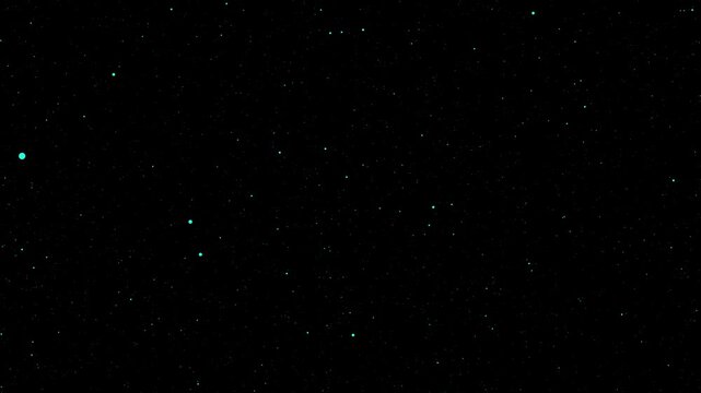 Neon Blue Floating Particles Animation on Dark Backdrop 4K