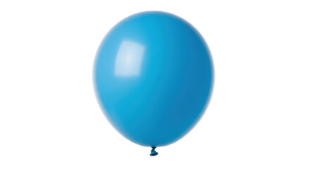 Bright blue balloon isolated PNG, party decoration for birthday celebration and festive events, on transparent background © Roxana