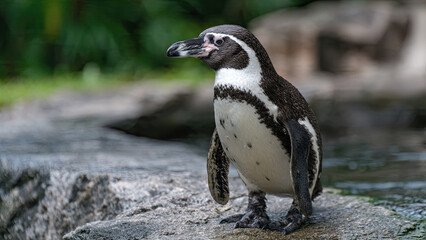 Obraz premium penguin on the beach