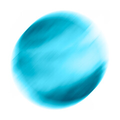 Abstract watercolor blue stain, blot. Blue color on white isolated background. Round shape, for the logo, for your design.Blue moon. Planet earth.