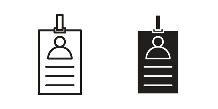 Visitor icon concept template. linear or solid icon collection