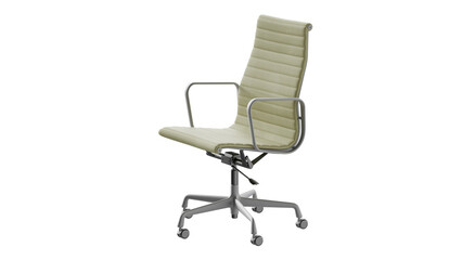 Obraz premium Ergonomic office chair on a transparent PNG background. 