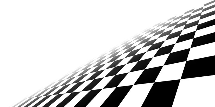 Black and white chess pattern. Checkerboard seamless vector illustration. Abstract checkered checkerboard for game. Grid geometric square shape. Race flag. Retro mosaic floor.