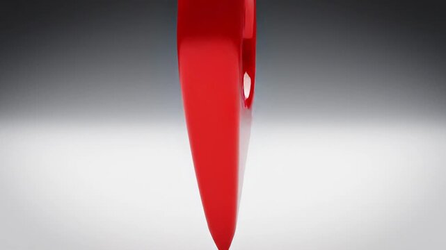 Red Location Pin Icon Closeup Animation.