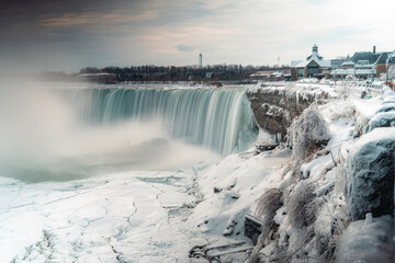 niagara falls in winter © Yonge Street Artist