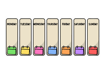 Weekly Schedule Illustration