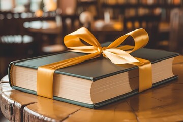 International Book Giving Day Cute Illustration with Smiling Book Characters and Floral Design