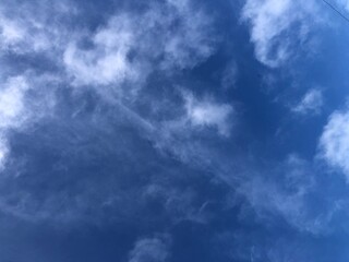 Obraz premium blue sky with clouds