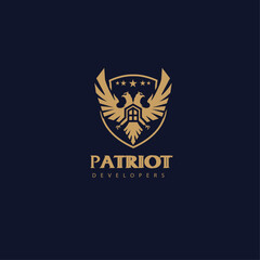 Fototapeta premium Premium Eagle Logo Template, Logo Property, for Luxury Brand Identity