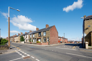A typical English street crossroads