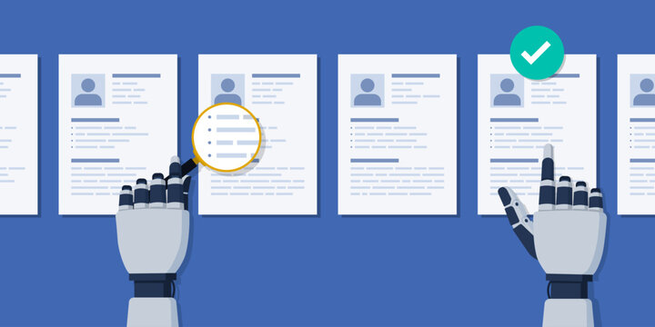 AI agent checking resumes and selecting the right candidate