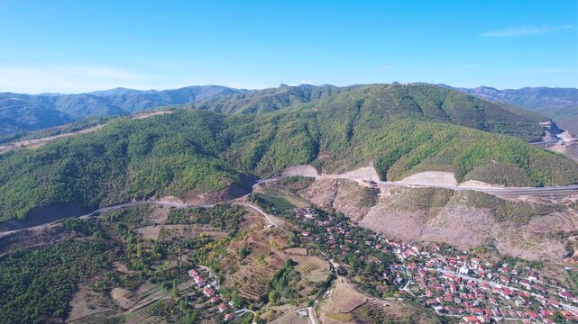 Lin village, perched on a rocky peninsula of Lake Ohrid, blends serene waters with the beauty of its ancient mosaic. Pogradec, Albania 8 January 2026