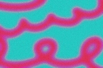 Сolored lines are drawn by hand. Illustration of noise and grainy texture.