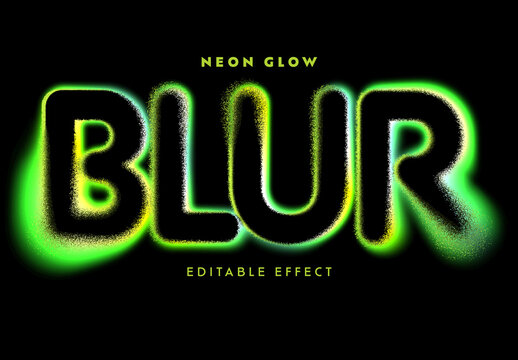Acid Neon Glow Text Effect