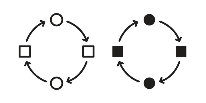 Adaptation icon in editable style. Vector icon graphics