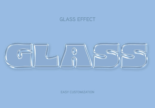 Glass Text Effect
